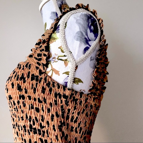 TUSSAH Women’s Sharni Animal Print Midi Dress Size 10 - Picture 7 of 15